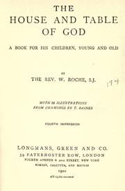 Cover of: The house and table of God by Roche, William