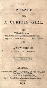 Cover of: A puzzle for a curious girl. by S. W., S. W.