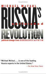 Cover of: Russia's unfinished revolution