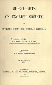 Cover of: Side-lights on English society by Eustace Clare Grenville Murray, Eustace Clare Grenville Murray