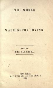 Cover of: The Alhambra. by Washington Irving