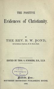 Cover of: The positive evidences of Christianity