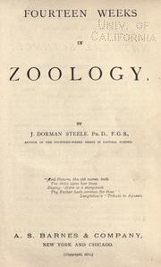 Fourteen weeks in zoology by Joel Dorman Steele