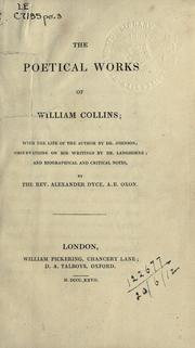 Cover of: Poetical works by William Collins