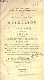 Cover of: History of the Irish rebellion by Patrick Duigenan