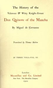 Cover of: The history of the valorous & witty knight-errant Don Quixote of the Mancha by Miguel de Unamuno
