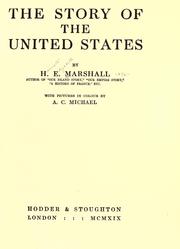Cover of: The story of the United States by Henrietta Elizabeth Marshall