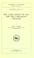 Cover of: The land grant of 1862 and the land-grant colleges
