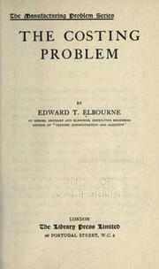 Cover of: The costing problem