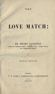 Cover of: The love match.