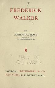 Cover of: Frederick Walker