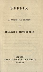 Cover of: Calendar of ancient records of Dublin