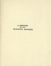 Cover of: A history of the McGuffey readers by Henry Hobart Vail