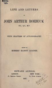 Cover of: Life and letters, with chapters of autobiography