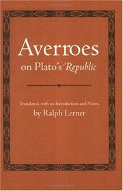 Cover of: Averroes on Plato's Republic by Averroës