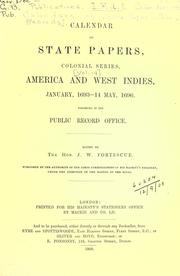 Cover of: Colonial Records.  Calendar of State Papers, Colonial by Public Record Office