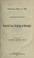 Cover of: Preliminary draft of a bill consolidating the existing general laws relating to boroughs. Legislative reference bureau