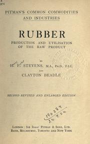 Cover of: Rubber by Henry Potter Stevens