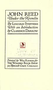 Cover of: John Reed by Steffens, Lincoln