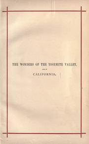 Cover of: The wonders of the Yosemite Valley, and of California by Samuel Kneeland