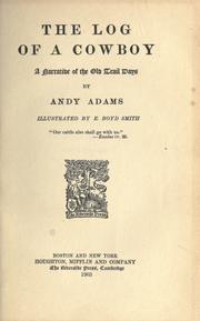 Cover of: The log of a cowboy by Andy Adams