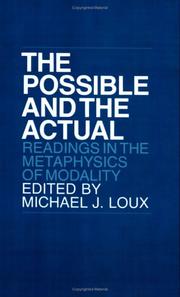 Cover of: The Possible and the actual: readings in the metaphysics of modality