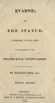 Cover of: Evadne, or, The statue by Richard Lalor Sheil
