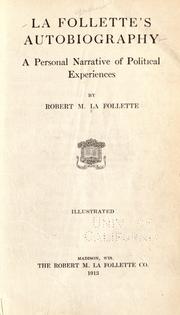 Cover of: La Follette's autobiography