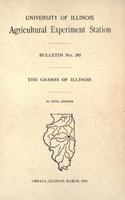 Cover of: The grasses of Illinois by Edna Mosher, Edna Mosher