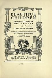 Cover of: Beautiful children immortalised by the masters by Haldane Macfall