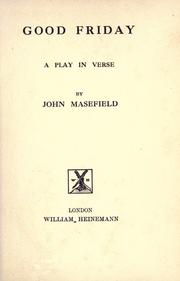 Cover of: Good Friday by John Masefield