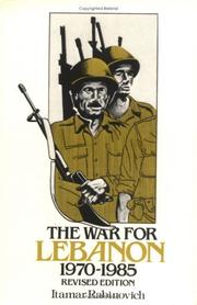 Cover of: The war for Lebanon, 1970-1985