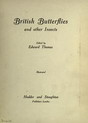 Cover of: British butterflies and other insects. by Edward Thomas