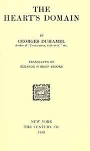 Cover of: The heart's domain by Georges Duhamel