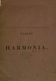 Tables of Harmonia by Schubert, Ernst