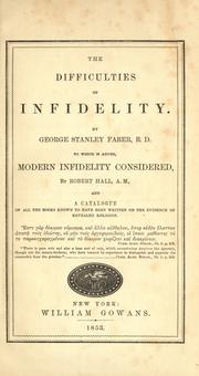 Cover of: The difficulties of infidelity. by George Stanley Faber