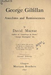 Cover of: George Gilfillan by David Macrae