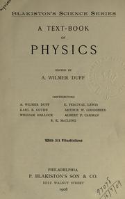 A text-book of physics by A. Wilmer Duff