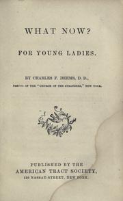 Cover of: What now?: For young ladies.