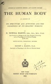 Cover of: The human body by H. Newell Martin