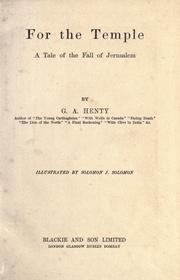 Cover of: For the temple by G. A. Henty