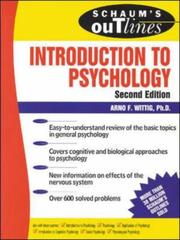 Cover of: Schaum's Outline of Introduction to Psychology