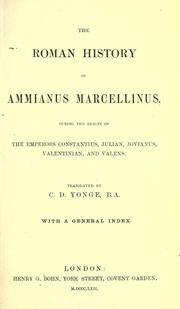 Cover of: The Roman history of Ammianus Marcellinus by Ammianus Marcellinus