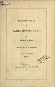 Cover of: Poetical works by Montgomery, James