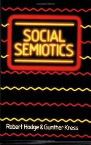 Cover of: Social semiotics