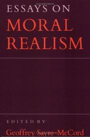 Cover of: Essays on moral realism by edited by Geoffrey Sayre-McCord.