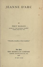 Cover of: Jeanne d'Arc [a drama] by MacKaye, Percy