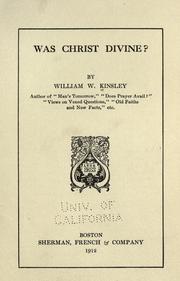 Cover of: Was Christ divine?