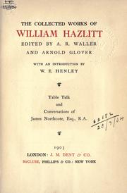 Cover of: Collected works by William Hazlitt, William Hazlitt