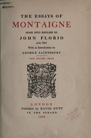 Cover of: The essays of Montaigne. by Michel de Montaigne